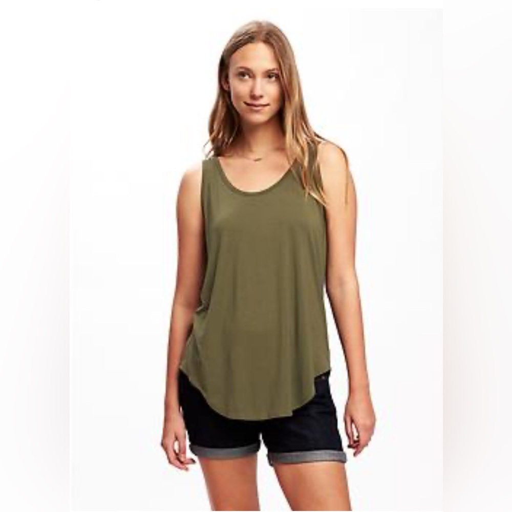 Old Navy Women's Olive Tank‎ Top